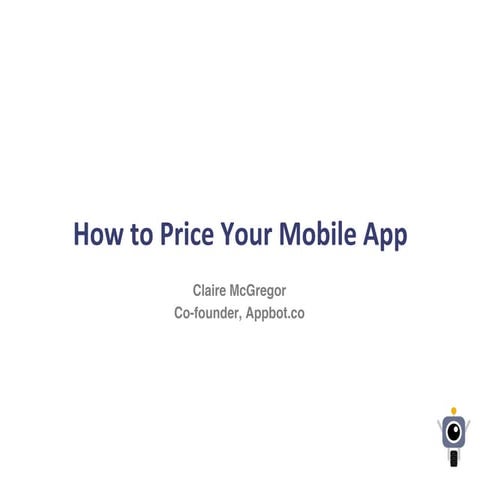 How to price your mobile app