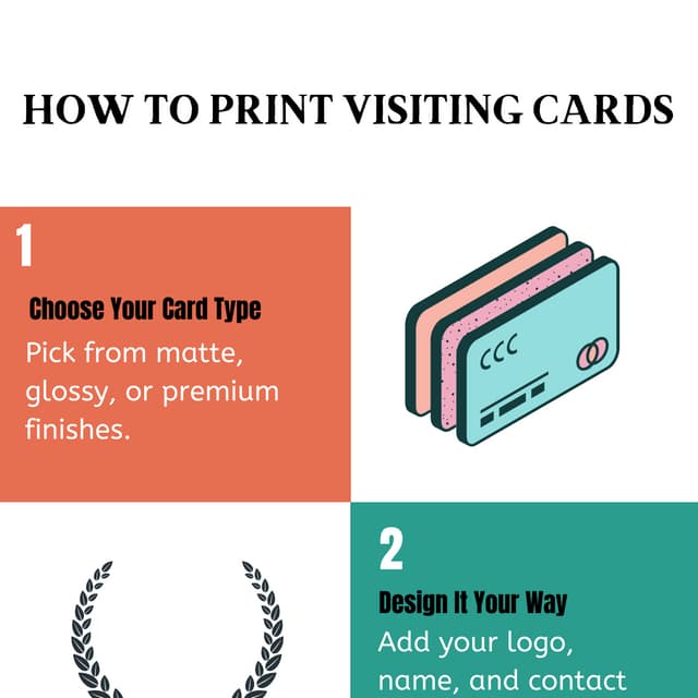 how to print Custom visiting cards in India | PDF