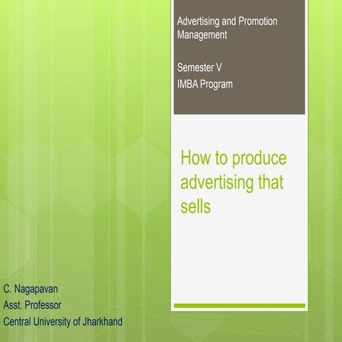 Create an advertisement for a product | PPTX