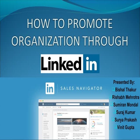How To Promote Organization Through Linkedin