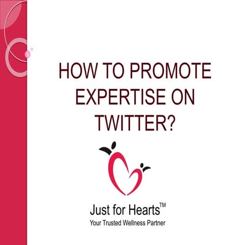 How to promote your expertise on twitter