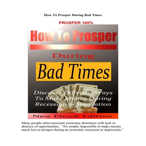 How to prosper_during_bad_times (FREE)