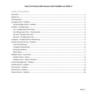 How To Protect SSH Access with Fail...