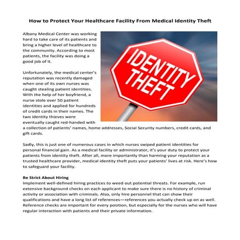 Preventing Medical Identity Theft in 2026 - Security.org