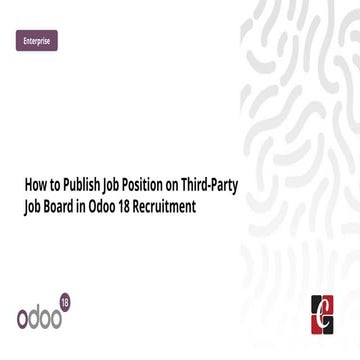 How to Publish Job Position on Third-Party Job Board in Odoo 18 Recruitment