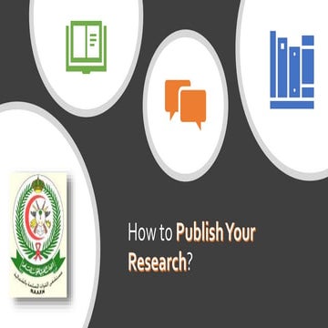 How to publish your research? Workshop at NAAFH
