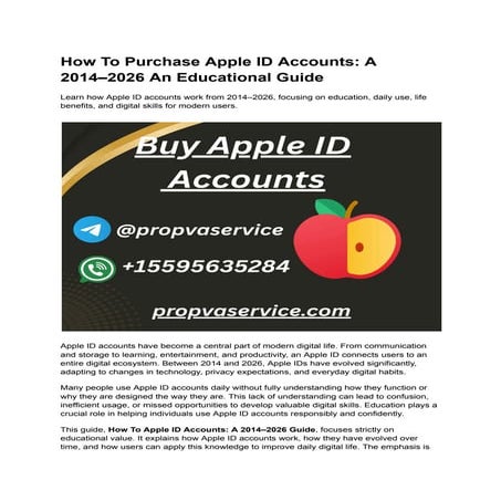 All Types of Apple ID Accounts Explained Before Purchase.docx
