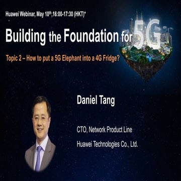 How to Put an 5G Elephant into a 4G Fridge?