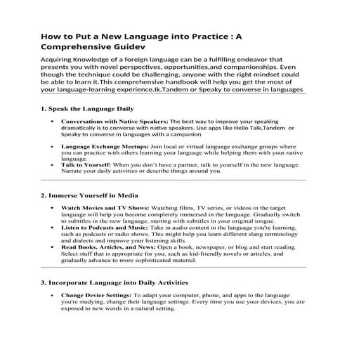 How to Put a New Language into Practice ( DEV).docx