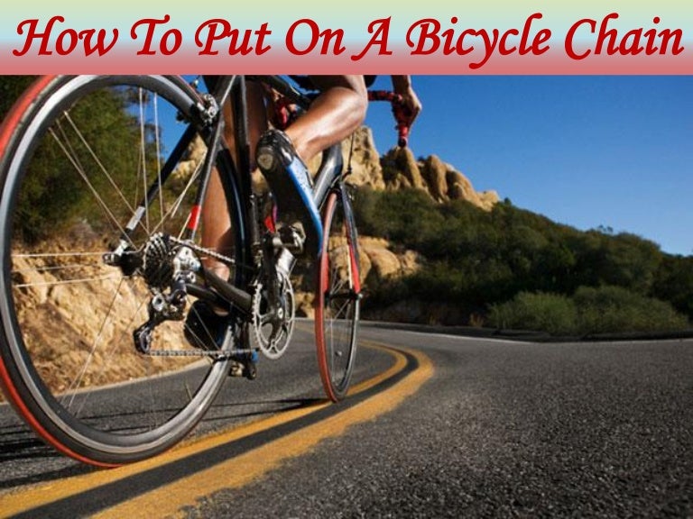 putting a bike chain on