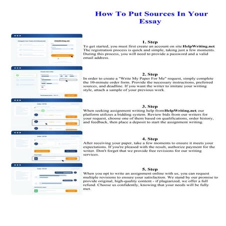 How To Put Sources In Your Essay. Online assignment writing service. | PDF