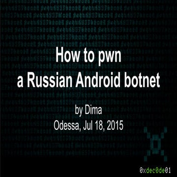 How to Analyze an Android Bot | PDF