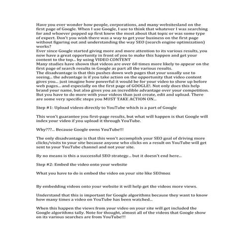 How to rank google documen sharing