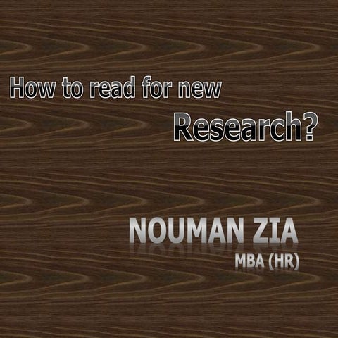 Research, Proposal & Thesis.