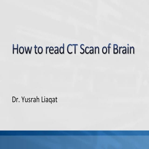 How to read a brain ct scan moderate