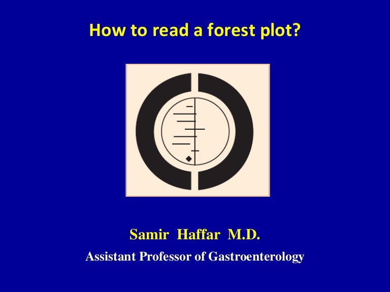 How to read a forest plot 