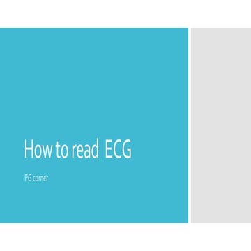 How to read 12 lead ECG
