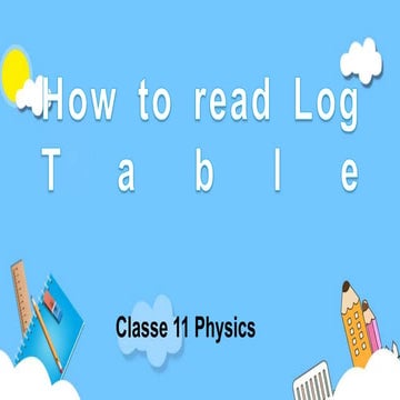 How to read log Table