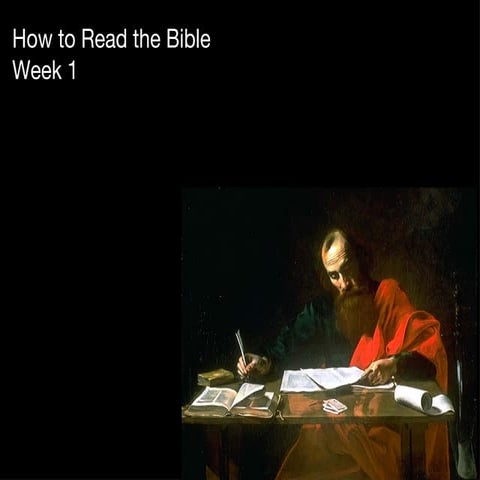 How to read the bible wk 1