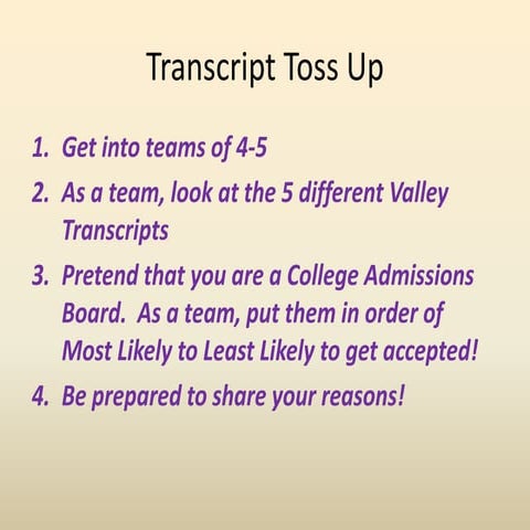 How to read your transcript 2012 2013 | PPTX
