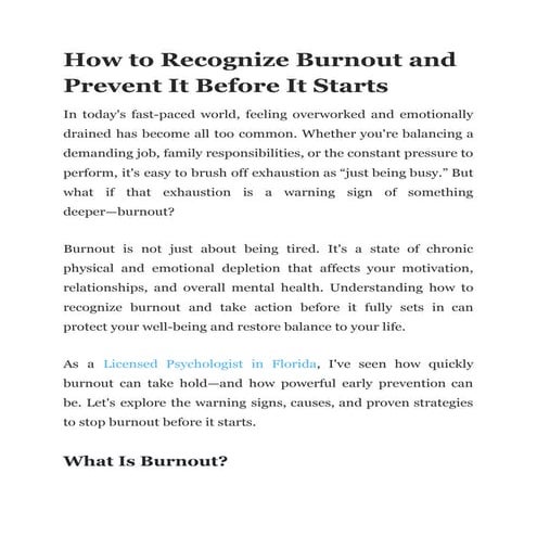 Burnout Cheat Sheet Docx