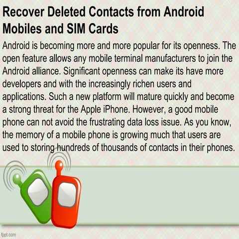 How to recover deleted or lost data from android phone