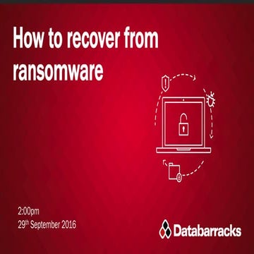 How to recover from ransomware