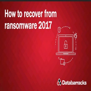 How to recover from ransomware 2017