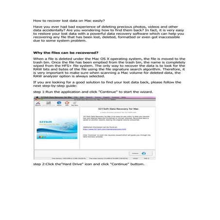 How to recover lost data on mac easily