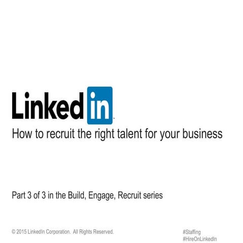 How to recruit the right talent for your business