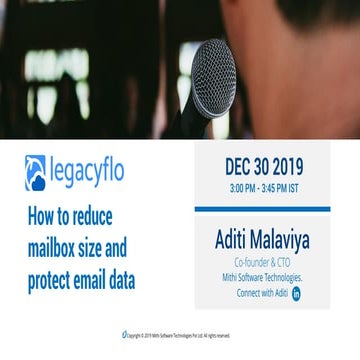 How to reduce mailbox size and protect email data