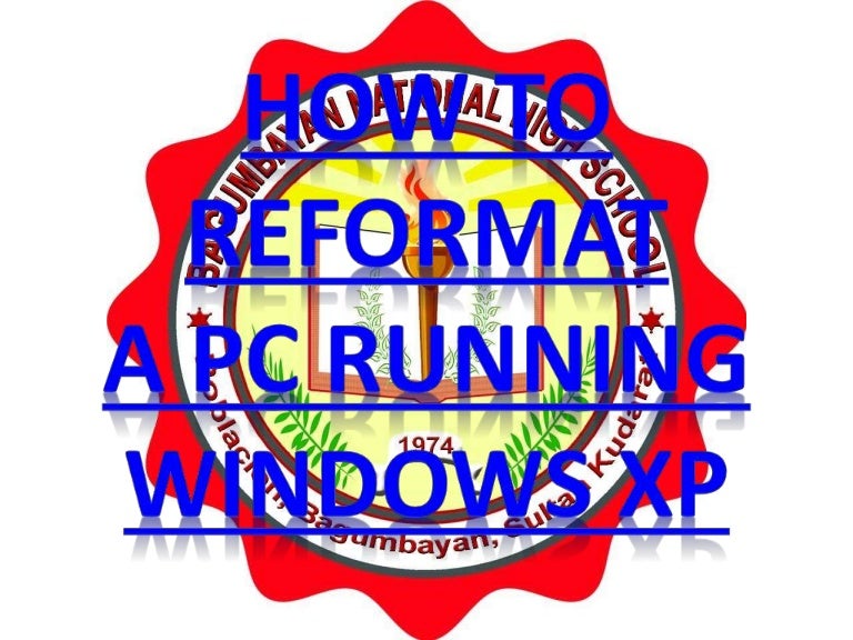 How To Reformat Pc