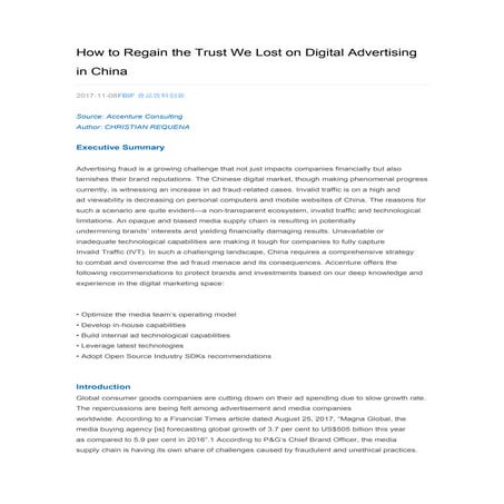 How to Regain the Trust We Lost on Digital Advertising in China