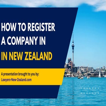 How to Register a Company in New Zealand | PDF