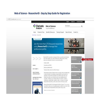 How to register for researcher id