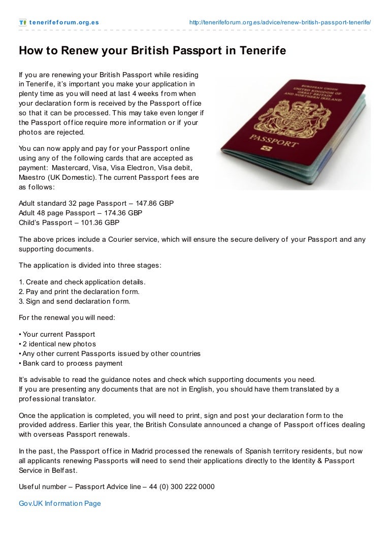 How to renew your British passport