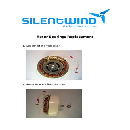 How to Replace Bearings in Your Silentwind Wind Generator | PDF