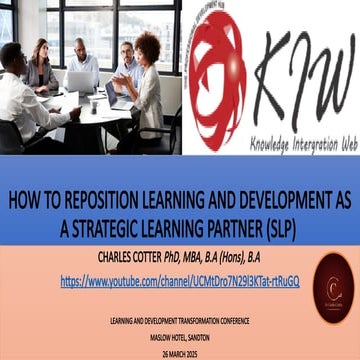 How to Reposition Learning & Development as a Strategic Learning Partner_26 M...
