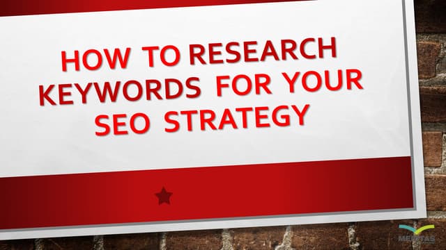 How  to research keywords  for  your seo  strategy