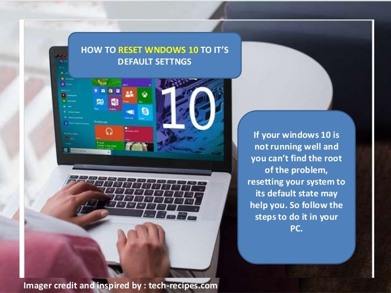 Reset To Default Settings | How To Reset Windows 10/11 To Default ...