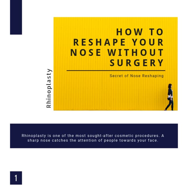 How to reshape your nose without surgery - infographic