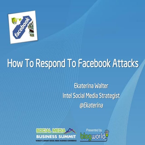 How to Respond to Facebook Attacks