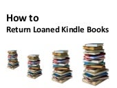 How to return a loaned kindle book