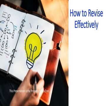 How to revise effectively