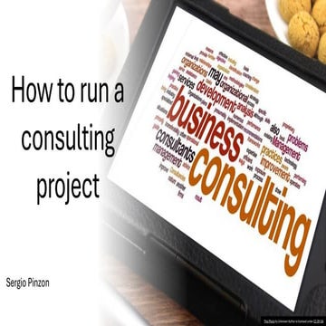 How to run a consulting project- client discovery