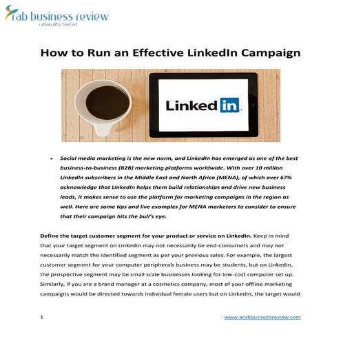How to run an effective linked in campaign