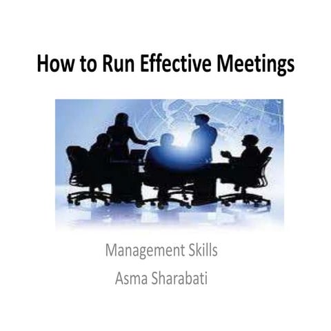 How to run effective meetings hu