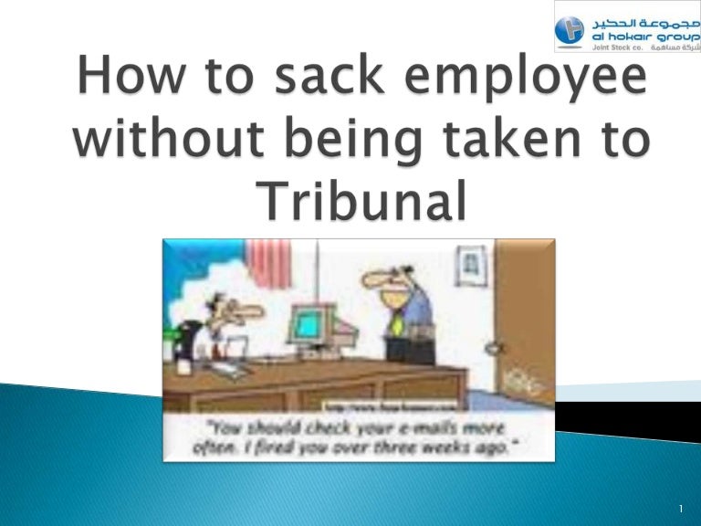 How to sack employee
