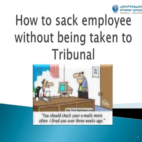 How to sack employee