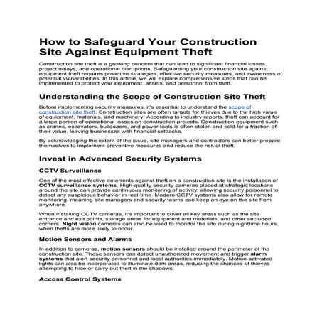 Tips to Ensure Security For Construction Sites.pdf